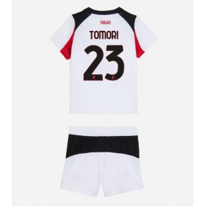 Fotbalové Dres AC Milan Fikayo Tomori #23 Dětské Venkovní Oblečení 2025-26 Krátký Rukáv (+ trenýrky)